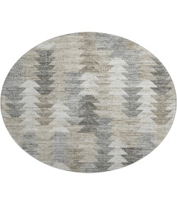 Dalyn Luxury Washable Trevi TV20 Taupe 8' x 8' Round Rug