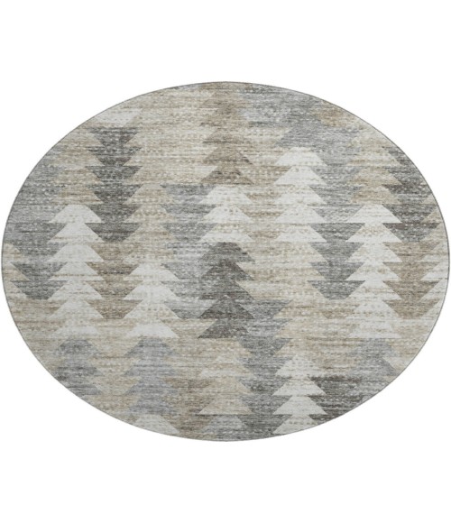 Dalyn Luxury Washable Trevi TV20 Taupe 8' x 8' Round Rug