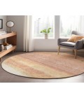 Dalyn Luxury Washable Trevi TV2 Salmon 8' x 8' Round Rug