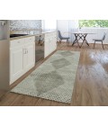 Dalyn Luxury Washable Trevi TV4 Gray 2'3" x 7'6" Runner Rug