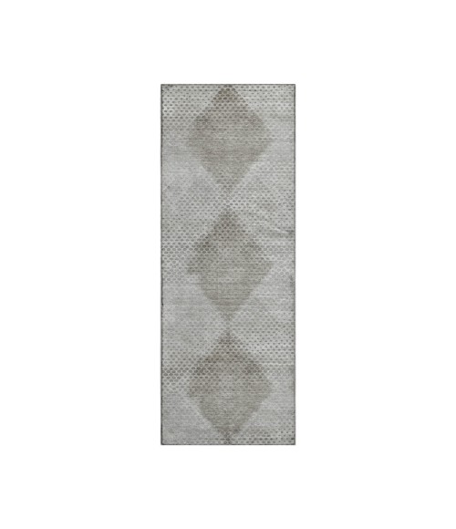 Dalyn Luxury Washable Trevi TV4 Gray 2'3" x 7'6" Runner Rug