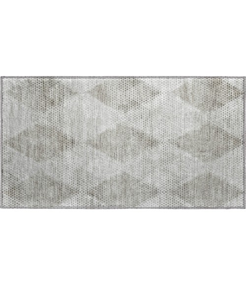 Dalyn Luxury Washable Trevi TV4 Gray 1'8" x 2'6" Rug