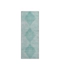 Dalyn Luxury Washable Trevi TV4 Teal 2'3" x 7'6" Runner Rug
