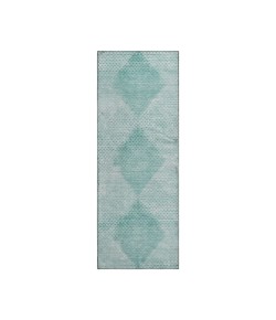 Dalyn Luxury Washable Trevi TV4 Teal 2'3" x 7'6" Runner Rug