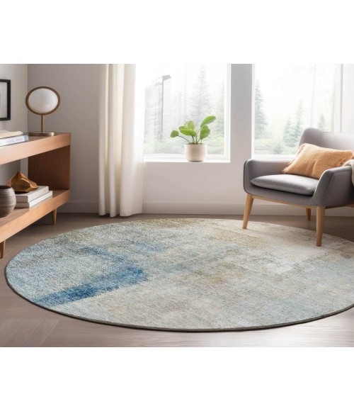 Dalyn Luxury Washable Trevi TV5 Taupe 8' x 8' Round Rug
