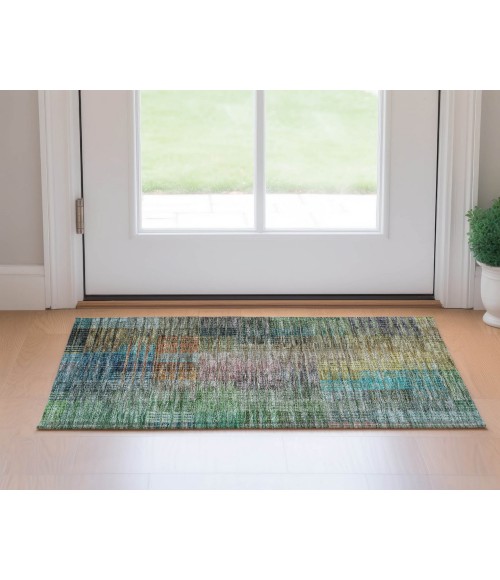 Dalyn Luxury Washable Trevi TV6 Green 1'8" x 2'6" Rug