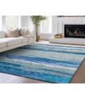 Dalyn Luxury Washable Trevi TV8 Blue 5' x 7'6" Rug