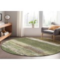 Dalyn Luxury Washable Trevi TV8 Olive 8' x 8' Round Rug