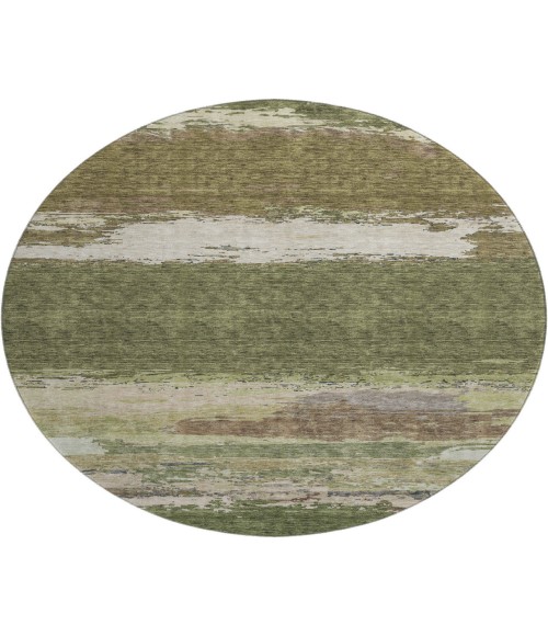 Dalyn Luxury Washable Trevi TV8 Olive 8' x 8' Round Rug