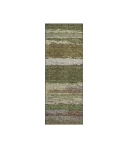 Dalyn Luxury Washable Trevi TV8 Olive 2'3" x 7'6" Runner Rug