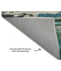Dalyn Luxury Washable Trevi TV8 Teal 5' x 7'6" Rug