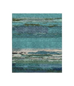 Dalyn Luxury Washable Trevi TV8 Teal 5' x 7'6" Rug