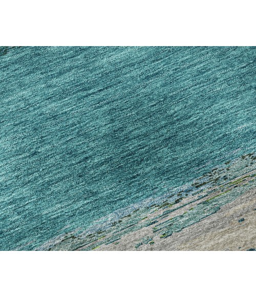 Dalyn Luxury Washable Trevi TV8 Teal 5' x 7'6" Rug