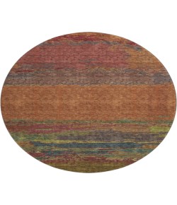 Dalyn Luxury Washable Trevi TV8 Terracotta 8' x 8' Round Rug