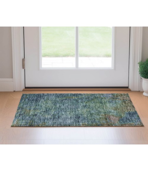 Dalyn Luxury Washable Trevi TV9 Blue 1'8" x 2'6" Rug