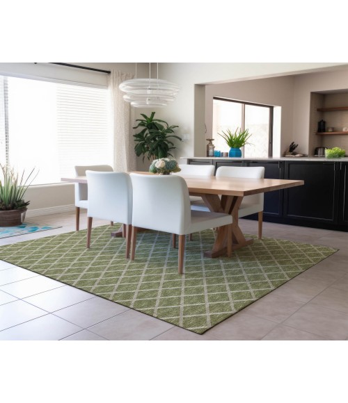 Dalyn Indoor/Outdoor York YO1 Aloe Washable 5' x 7'6" Rug