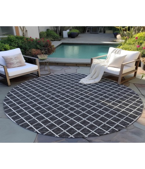 Dalyn Indoor/Outdoor York YO1 Black Washable 10' x 10' Rug