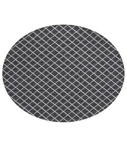 Dalyn Indoor/Outdoor York YO1 Black Washable 6' x 6' Rug