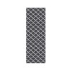 Dalyn Indoor/Outdoor York YO1 Black Washable 2'3" x 12' Rug