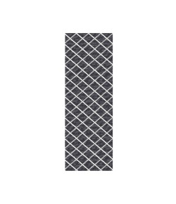 Dalyn Indoor/Outdoor York YO1 Black Washable 2'3" x 12' Rug