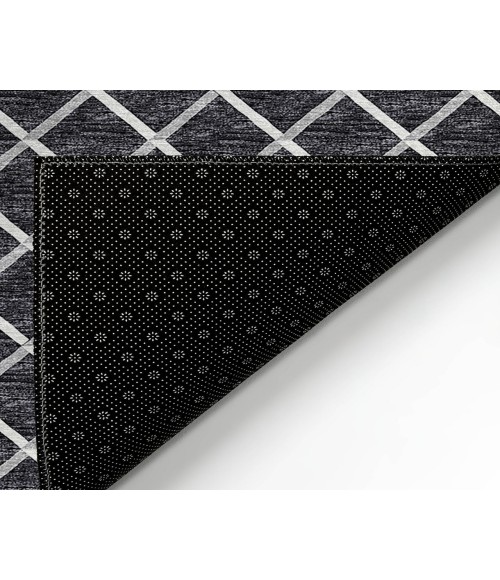 Dalyn Indoor/Outdoor York YO1 Black Washable 10' x 10' Rug