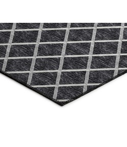 Dalyn Indoor/Outdoor York YO1 Black Washable 6' x 6' Rug