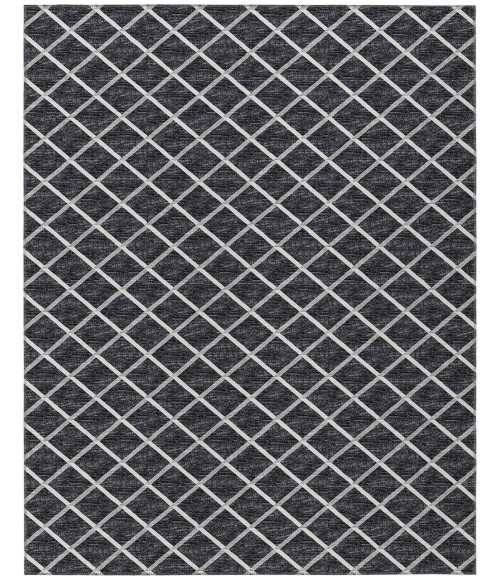 Dalyn Indoor/Outdoor York YO1 Black Washable 5' x 7'6" Rug