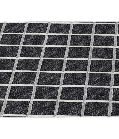 Dalyn Indoor/Outdoor York YO1 Black Washable 10' x 10' Rug