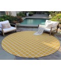 Dalyn Indoor/Outdoor York YO1 Gold Washable 8' x 8' Rug