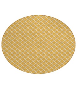 Dalyn Indoor/Outdoor York YO1 Gold Washable 6' x 6' Rug