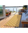 Dalyn Indoor/Outdoor York YO1 Gold Washable 2'3" x 10' Rug