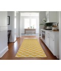 Dalyn Indoor/Outdoor York YO1 Gold Washable 2'3" x 10' Rug