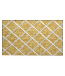 Dalyn Indoor/Outdoor York YO1 Gold Washable 1'8" x 2'6" Rug