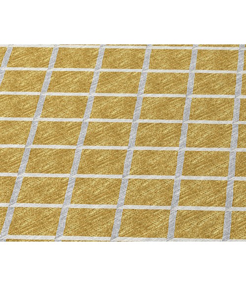 Dalyn Indoor/Outdoor York YO1 Gold Washable 1'8" x 2'6" Rug