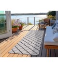 Dalyn Indoor/Outdoor York YO1 Grey Washable 2'3" x 12' Rug