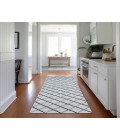 Dalyn Indoor/Outdoor York YO1 Grey Washable 2'3" x 12' Rug