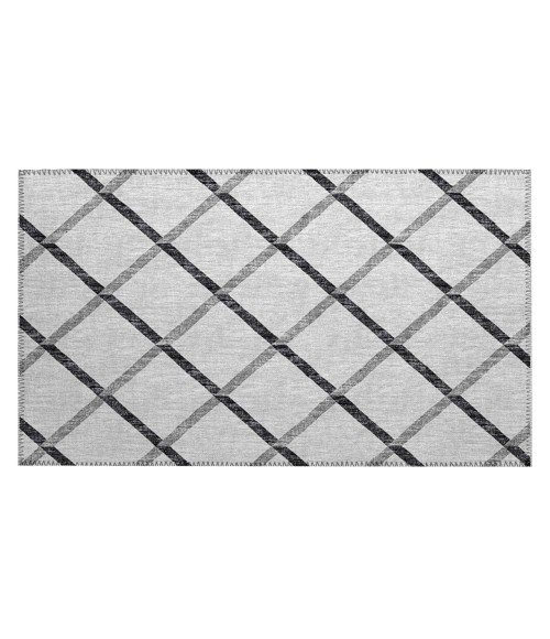 Dalyn Indoor/Outdoor York YO1 Grey Washable 1'8" x 2'6" Rug