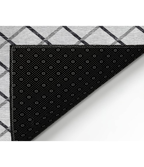 Dalyn Indoor/Outdoor York YO1 Grey Washable 2'3" x 12' Rug