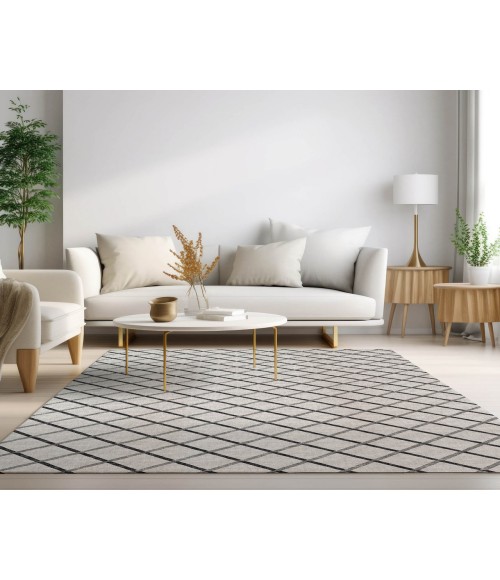 Dalyn Indoor/Outdoor York YO1 Grey Washable 3' x 5' Rug