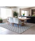 Dalyn Indoor/Outdoor York YO1 Grey Washable 3' x 5' Rug
