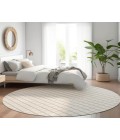 Dalyn Indoor/Outdoor York YO1 Ivory Washable 6' x 6' Rug