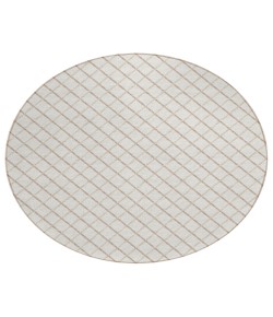 Dalyn Indoor/Outdoor York YO1 Ivory Washable 4' x 4' Rug