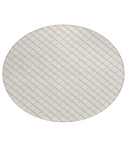 Dalyn Indoor/Outdoor York YO1 Ivory Washable 6' x 6' Rug