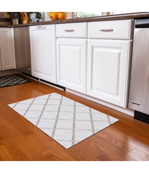 Dalyn Indoor/Outdoor York YO1 Ivory Washable 1'8" x 2'6" Rug
