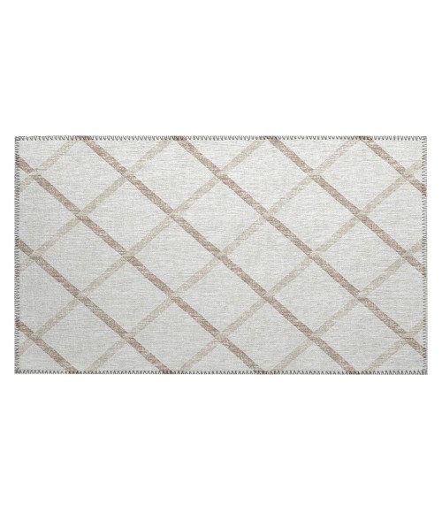 Dalyn Indoor/Outdoor York YO1 Ivory Washable 1'8" x 2'6" Rug