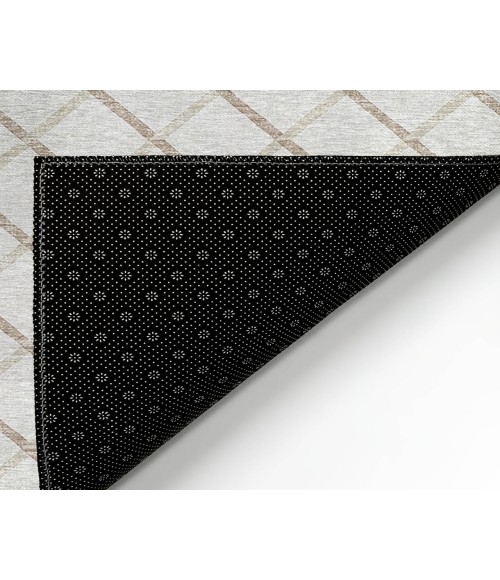 Dalyn Indoor/Outdoor York YO1 Ivory Washable 6' x 6' Rug
