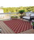 Dalyn York Rug Dalyn Indoor/Outdoor York YO1 Red Washable 10' x 14' Rug