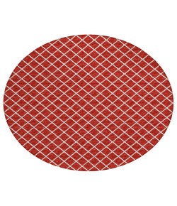 Dalyn Indoor/Outdoor York YO1 Red Washable 6' x 6' Rug