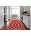 Dalyn Indoor/Outdoor York YO1 Red Washable 2'3" x 12' Rug