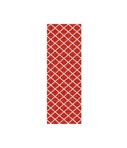 Dalyn Indoor/Outdoor York YO1 Red Washable 2'3" x 12' Rug